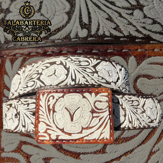 Cinturón Piteado Diseñó Flor