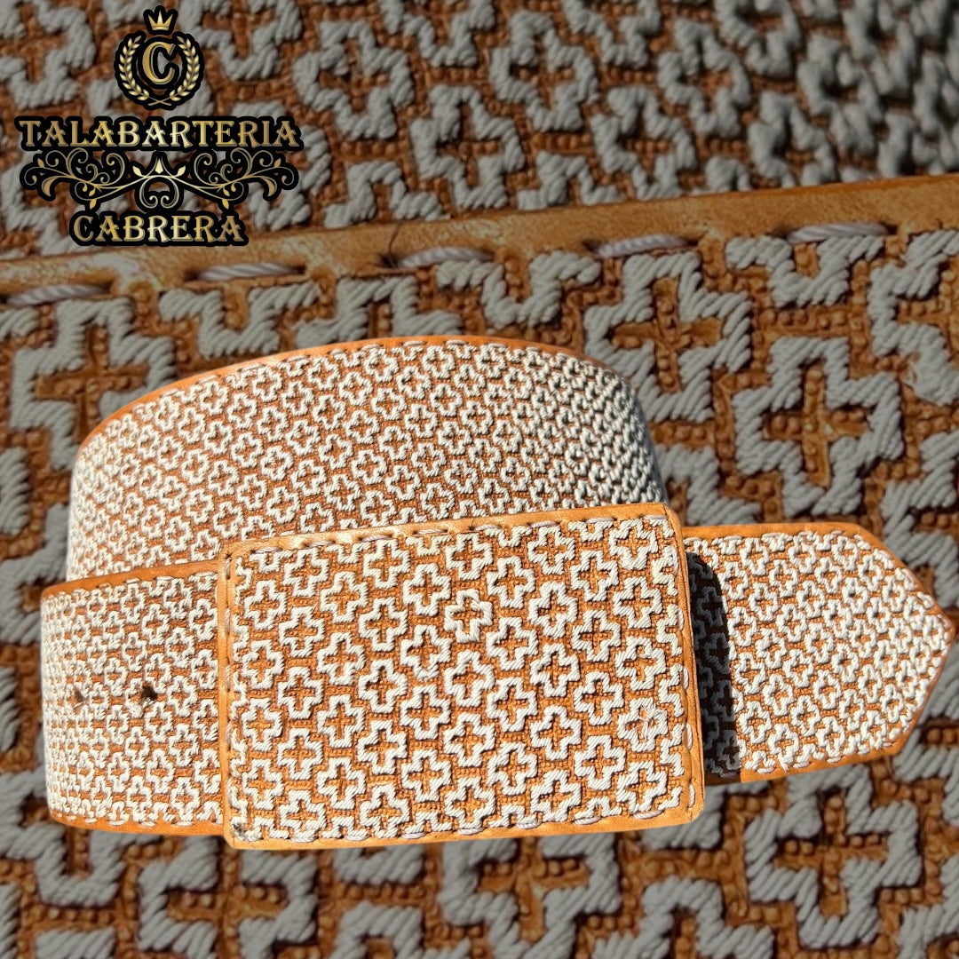 Cinturón Piteado Diseño Mil Cruces