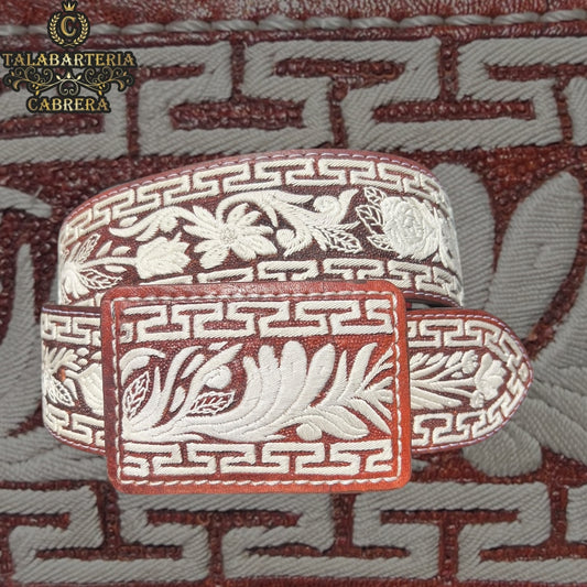 Cinturón Piteado, Diseño Grecas con Rameado