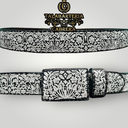 Cinto Piteado Rameado con orquídeas