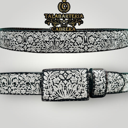 Cinto Piteado Rameado con orquídeas