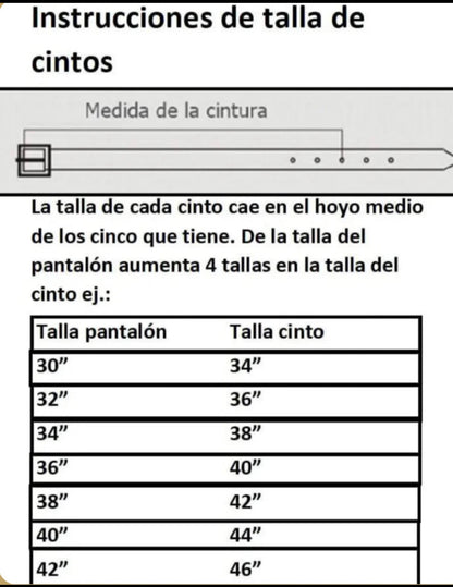 Cinturón con Hilo de Plata