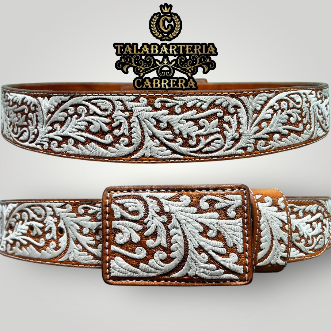 Cinturón Piteado, Diseño Rameado Español