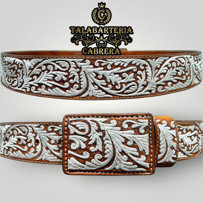 Cinturón Piteado, Diseño Rameado Español