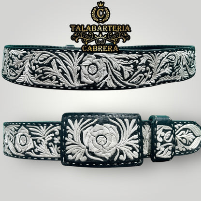 Cinto piteado Rameado sencillo con Flor