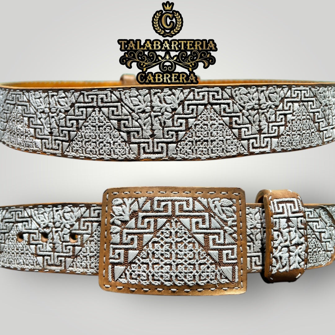 Cinturón piteado de Grecas cadeneado