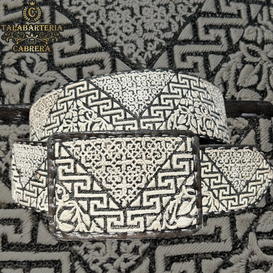 Cinturón Piteado, Diseño Grecas con Cadenas