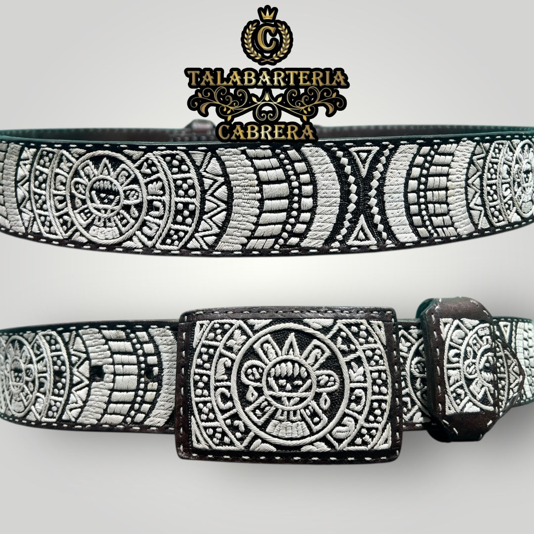 Cinturón Piteado, Diseño Calendario Azteca